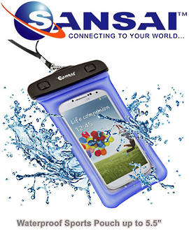 SANSAI iPhone 5 Waterproof Sports Pouch also for Samsung Galaxy